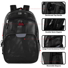 Load image into Gallery viewer, Wholesale Pro Jersey Reflective 18 Inch Mesh Backpacks
