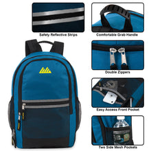 Load image into Gallery viewer, Wholesale 18 Inch Multi Pocket Reflective Backpack -  5 Colors
