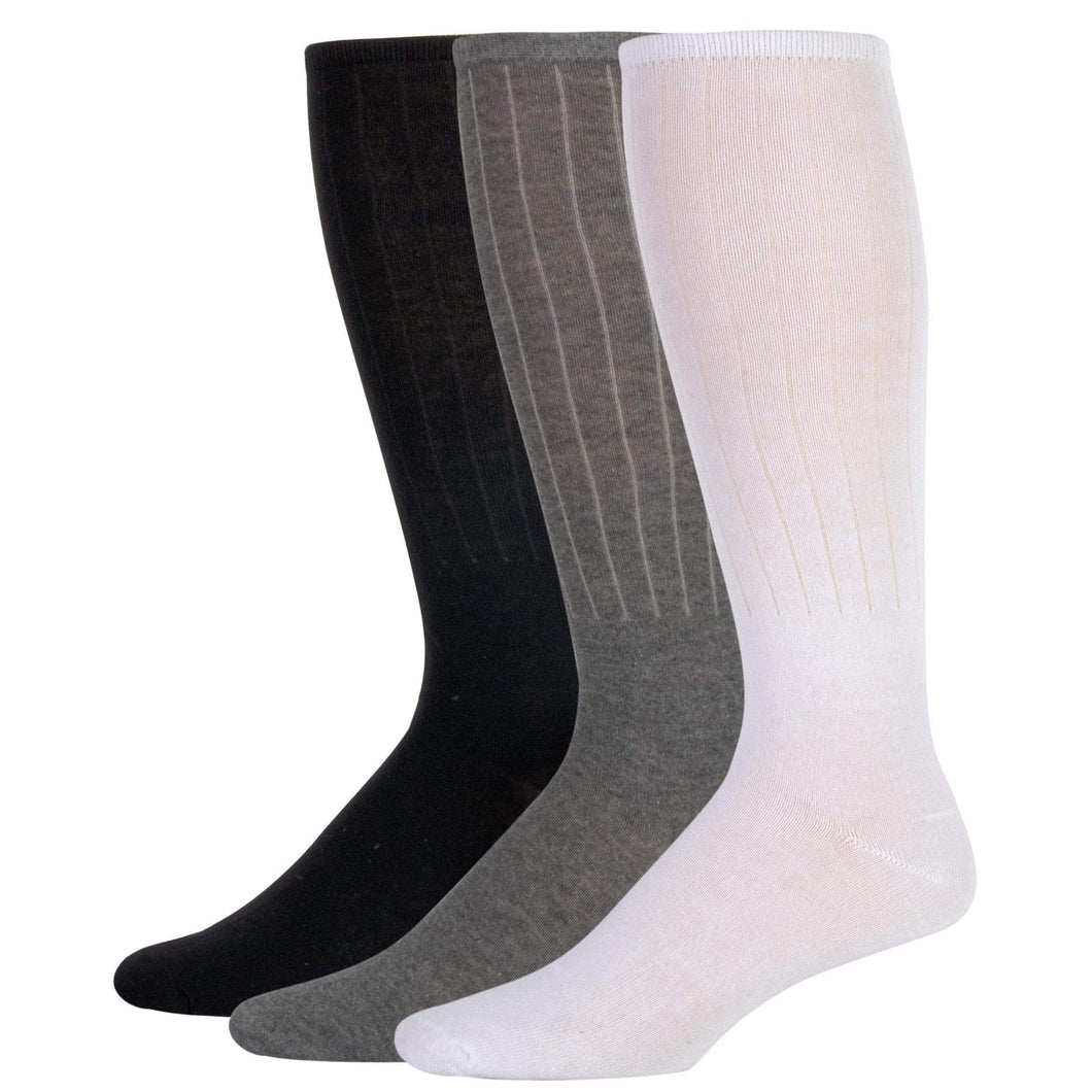 Wholesale Men's Solid Tube Socks - 3 Colors