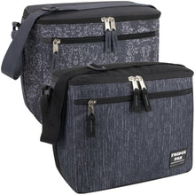 Load image into Gallery viewer, Fridge Pak 12 Can Heather Cooler Bag With Front Zippered Pocket - 2 Colors
