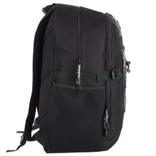 Load image into Gallery viewer, 19 Inch Bungee Jacquard Cord Backpack With Padded Laptop Section - Black
