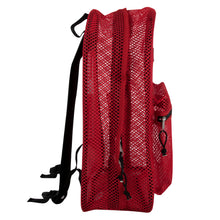 Load image into Gallery viewer, Bulk Premium 17&quot; Mesh Backpack - Red
