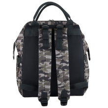 Load image into Gallery viewer, Wholesale Baby Essentials Tote Convertible Wide Opening Backpack - Camo
