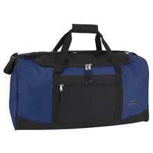 Load image into Gallery viewer, Wholesale 24 Inch Double Zip Pocket Duffle Bag - 3 Assorted Colors
