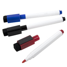 Load image into Gallery viewer, Dry Erase Markers With Eraser Top - 3 Pack
