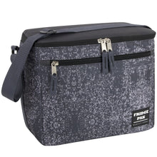 Load image into Gallery viewer, Fridge Pak 12 Can Heather Cooler Bag With Front Zippered Pocket - 2 Colors
