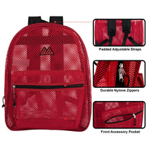 Load image into Gallery viewer, Bulk Premium 17&quot; Mesh Backpack - 5 Colors
