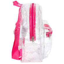 Load image into Gallery viewer, Mini 12 Inch Clear Backpack - Pink
