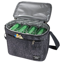 Load image into Gallery viewer, Fridge Pak 12 Can Heather Cooler Bag With Front Zippered Pocket - 2 Colors
