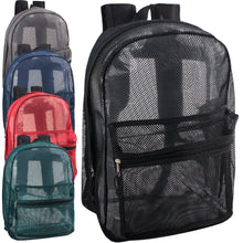 Load image into Gallery viewer, Bulk Premium 17&quot; Mesh Backpack - 5 Assorted Colors
