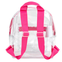 Load image into Gallery viewer, Mini 12 Inch Clear Backpack - Pink
