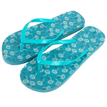 Load image into Gallery viewer, Women&#39;s Floral Flip Flops - Assorted Colors
