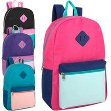 Load image into Gallery viewer, Wholesale 17 Inch Multicolor Backpack  - 4 Girls Colors
