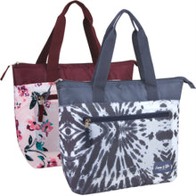 Load image into Gallery viewer, Floral &amp; Tie Dye Lunch Tote - 2 Colors
