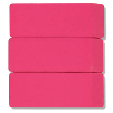 Load image into Gallery viewer, Wholesale 3 Pack Pink Eraser - 100 pack
