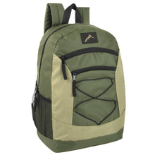 Load image into Gallery viewer, Wholesale High Trails 18 Inch Multi Pocket Bungee Backpack - 5 Colors
