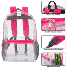 Load image into Gallery viewer, Classic 17 Inch Clear Backpack - Girls Assortment
