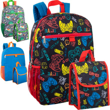 Load image into Gallery viewer, 16 Inch Backpack With Matching Lunch Bag - Boys
