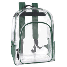 Load image into Gallery viewer, Wholesale Deluxe 17 Inch Clear Backpack With Side Pockets
